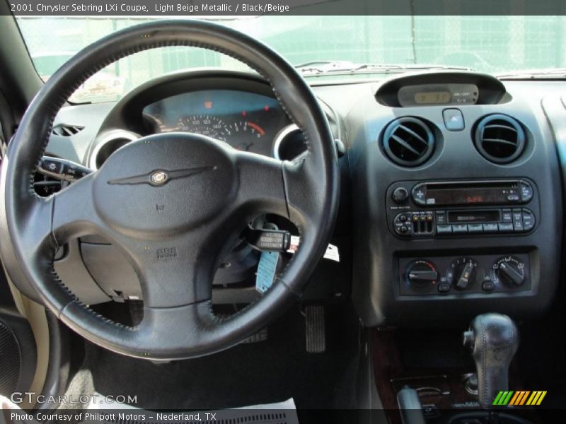 Light Beige Metallic / Black/Beige 2001 Chrysler Sebring LXi Coupe