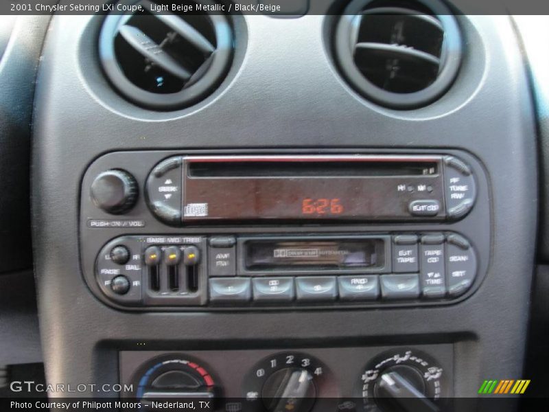 Light Beige Metallic / Black/Beige 2001 Chrysler Sebring LXi Coupe