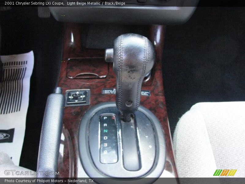 Light Beige Metallic / Black/Beige 2001 Chrysler Sebring LXi Coupe