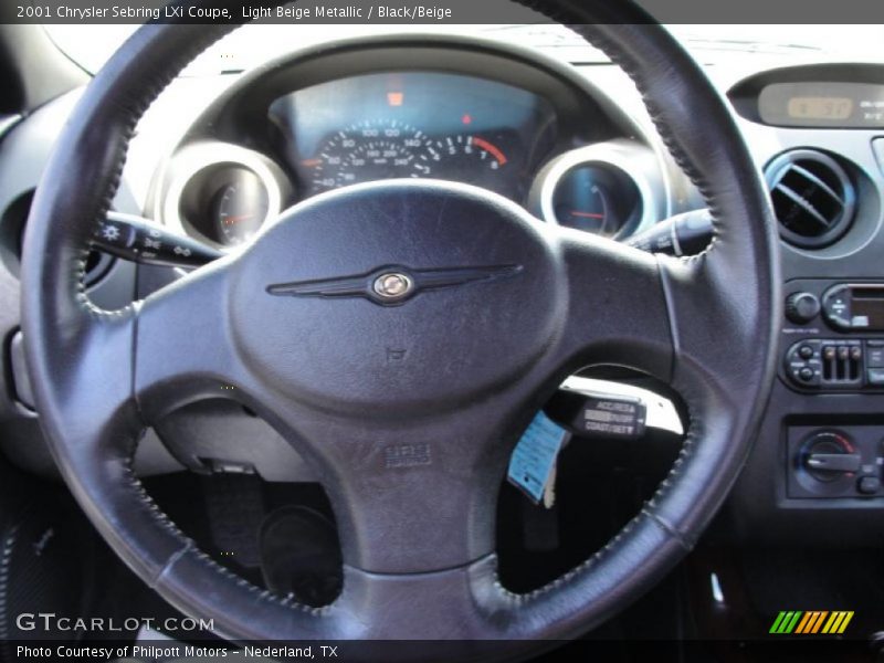 Light Beige Metallic / Black/Beige 2001 Chrysler Sebring LXi Coupe