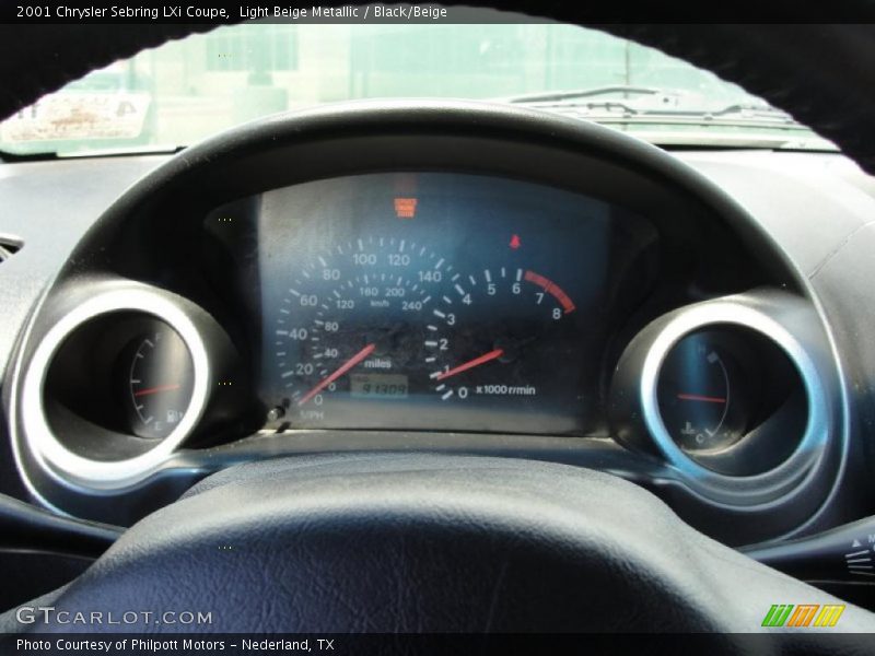 Light Beige Metallic / Black/Beige 2001 Chrysler Sebring LXi Coupe