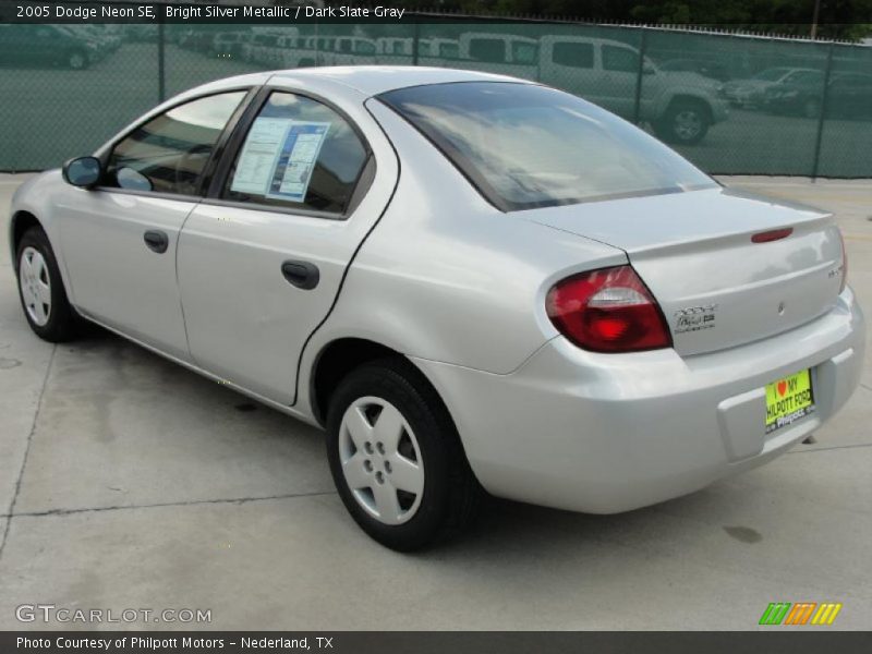 Bright Silver Metallic / Dark Slate Gray 2005 Dodge Neon SE