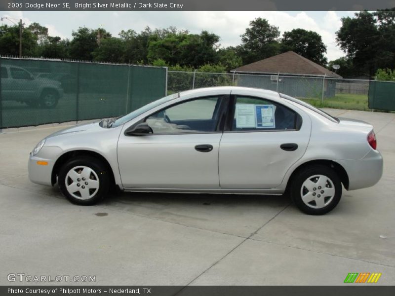 Bright Silver Metallic / Dark Slate Gray 2005 Dodge Neon SE