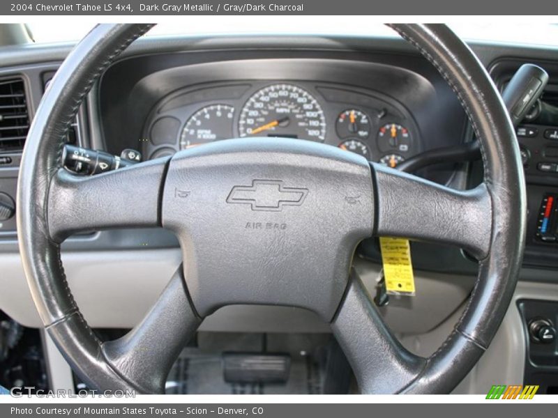 Dark Gray Metallic / Gray/Dark Charcoal 2004 Chevrolet Tahoe LS 4x4