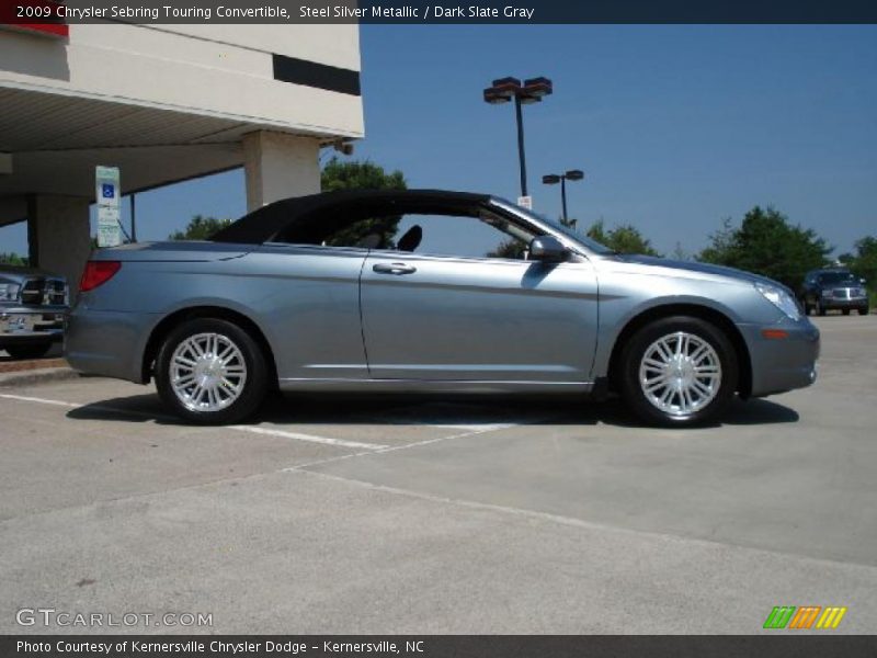 Steel Silver Metallic / Dark Slate Gray 2009 Chrysler Sebring Touring Convertible