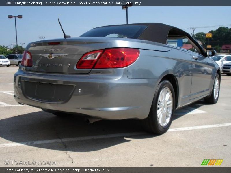 Steel Silver Metallic / Dark Slate Gray 2009 Chrysler Sebring Touring Convertible