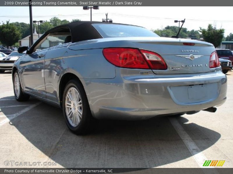 Steel Silver Metallic / Dark Slate Gray 2009 Chrysler Sebring Touring Convertible