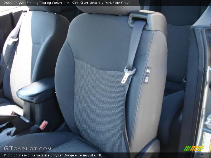 Steel Silver Metallic / Dark Slate Gray 2009 Chrysler Sebring Touring Convertible