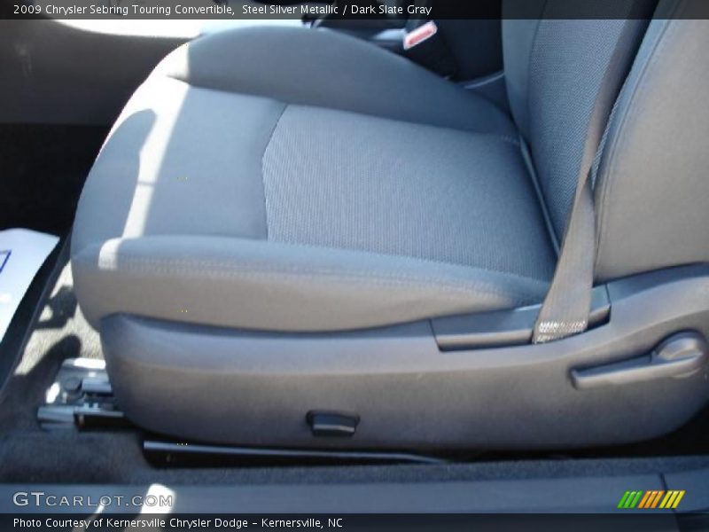 Steel Silver Metallic / Dark Slate Gray 2009 Chrysler Sebring Touring Convertible