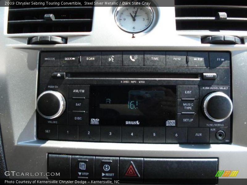 Steel Silver Metallic / Dark Slate Gray 2009 Chrysler Sebring Touring Convertible