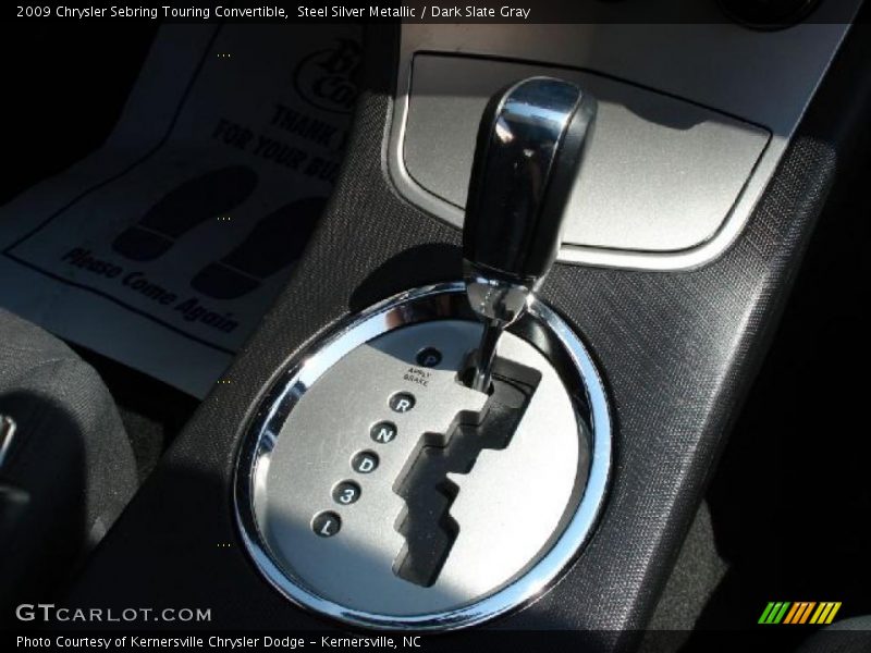 Steel Silver Metallic / Dark Slate Gray 2009 Chrysler Sebring Touring Convertible
