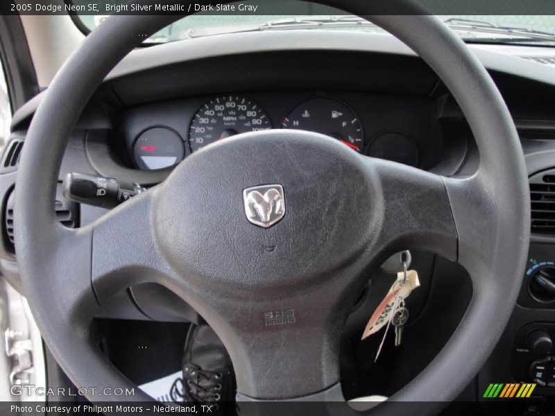 Bright Silver Metallic / Dark Slate Gray 2005 Dodge Neon SE