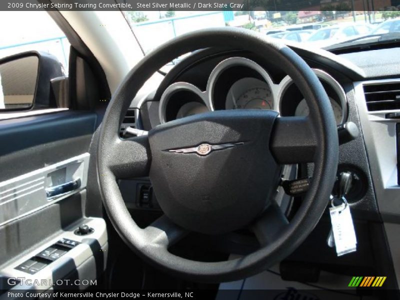 Steel Silver Metallic / Dark Slate Gray 2009 Chrysler Sebring Touring Convertible
