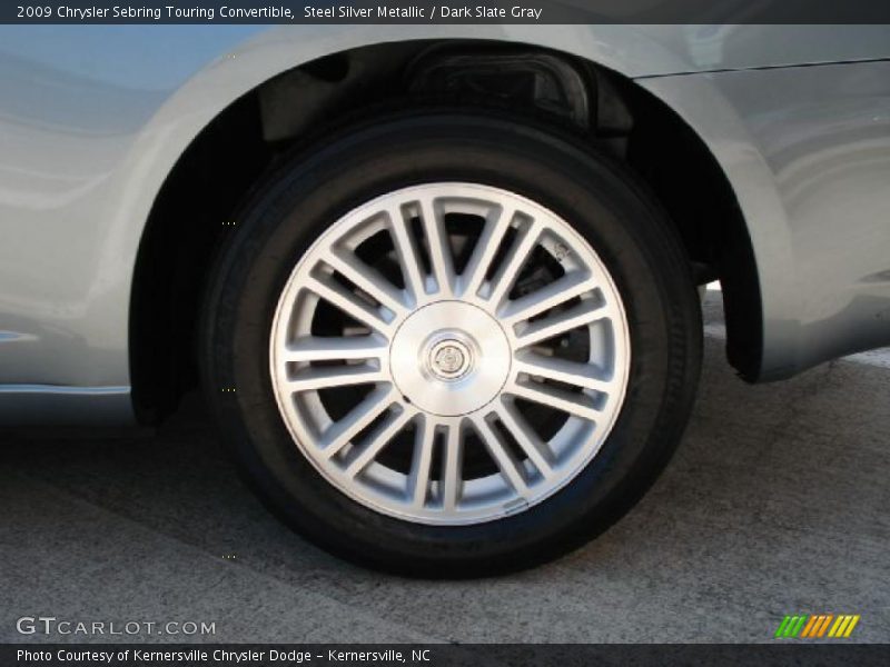 Steel Silver Metallic / Dark Slate Gray 2009 Chrysler Sebring Touring Convertible