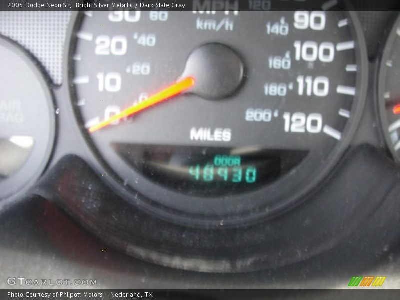 Bright Silver Metallic / Dark Slate Gray 2005 Dodge Neon SE