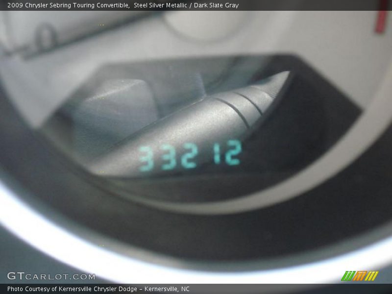 Steel Silver Metallic / Dark Slate Gray 2009 Chrysler Sebring Touring Convertible