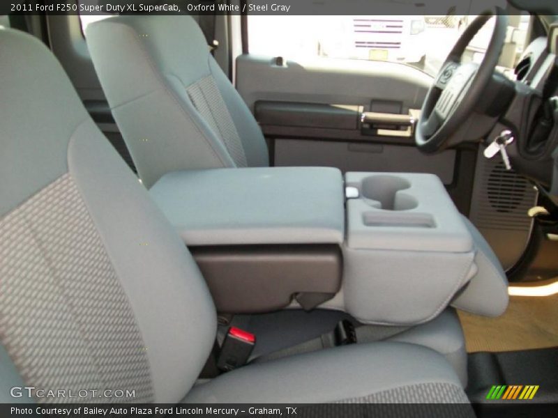 Oxford White / Steel Gray 2011 Ford F250 Super Duty XL SuperCab