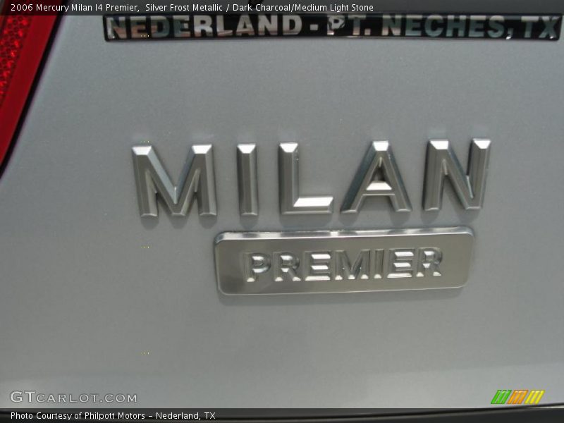 Silver Frost Metallic / Dark Charcoal/Medium Light Stone 2006 Mercury Milan I4 Premier