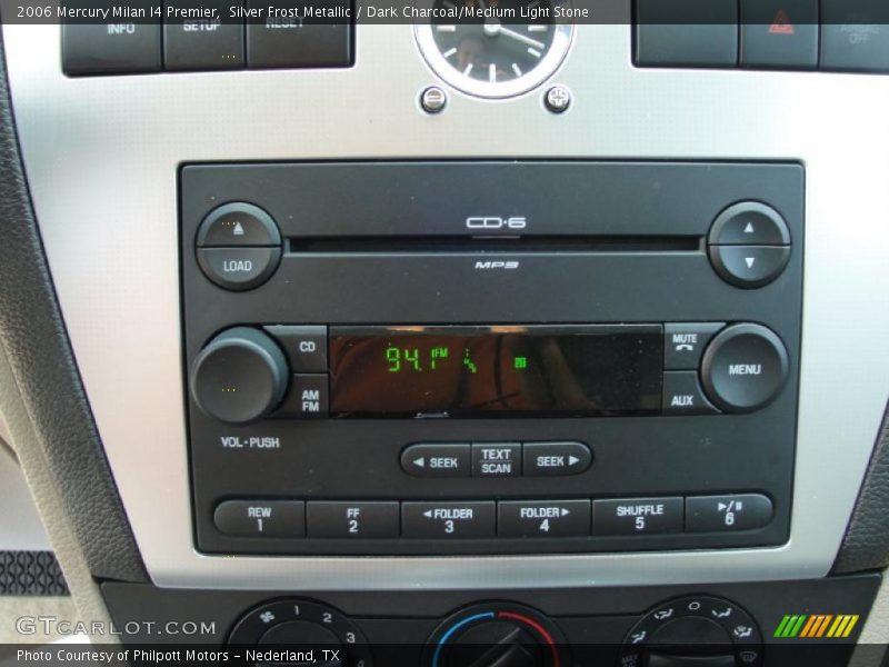 Silver Frost Metallic / Dark Charcoal/Medium Light Stone 2006 Mercury Milan I4 Premier