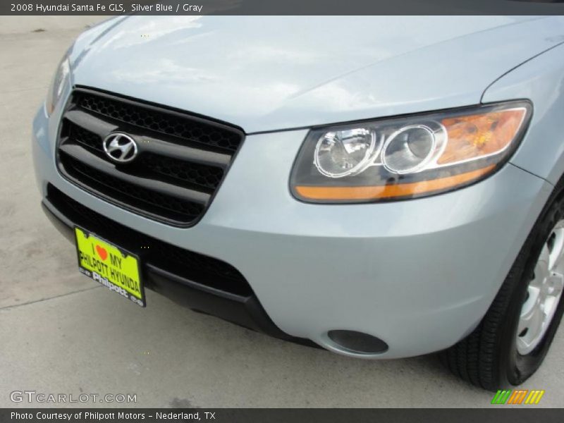 Silver Blue / Gray 2008 Hyundai Santa Fe GLS