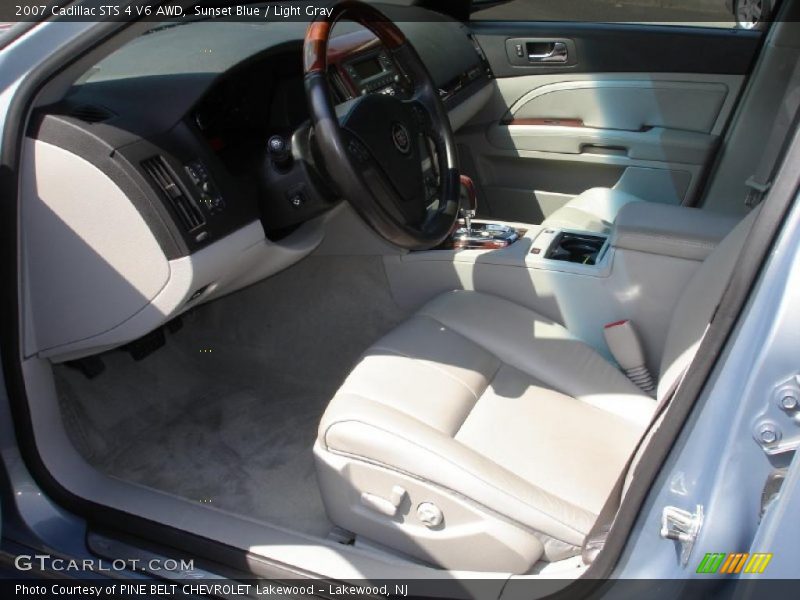 Sunset Blue / Light Gray 2007 Cadillac STS 4 V6 AWD