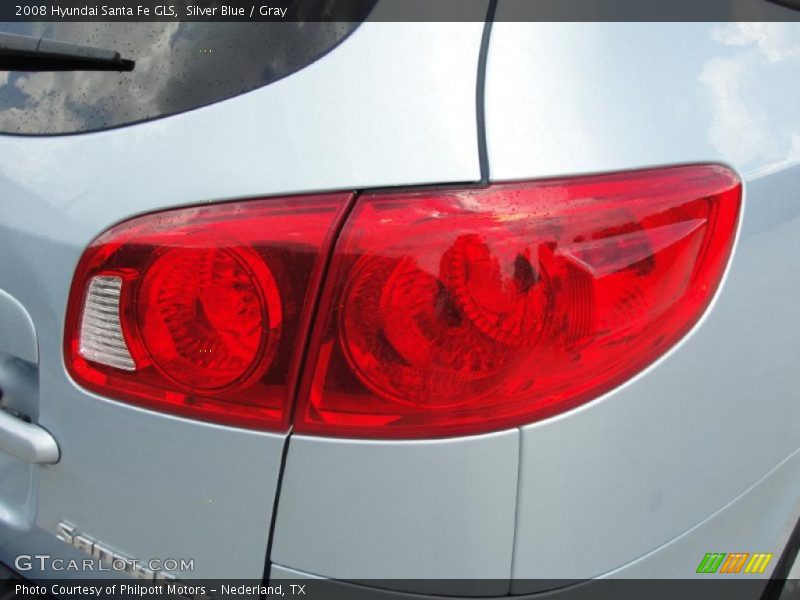Silver Blue / Gray 2008 Hyundai Santa Fe GLS
