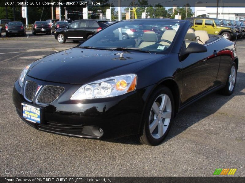 Black / Light Taupe 2007 Pontiac G6 GT Convertible