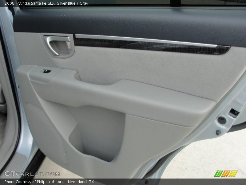 Silver Blue / Gray 2008 Hyundai Santa Fe GLS