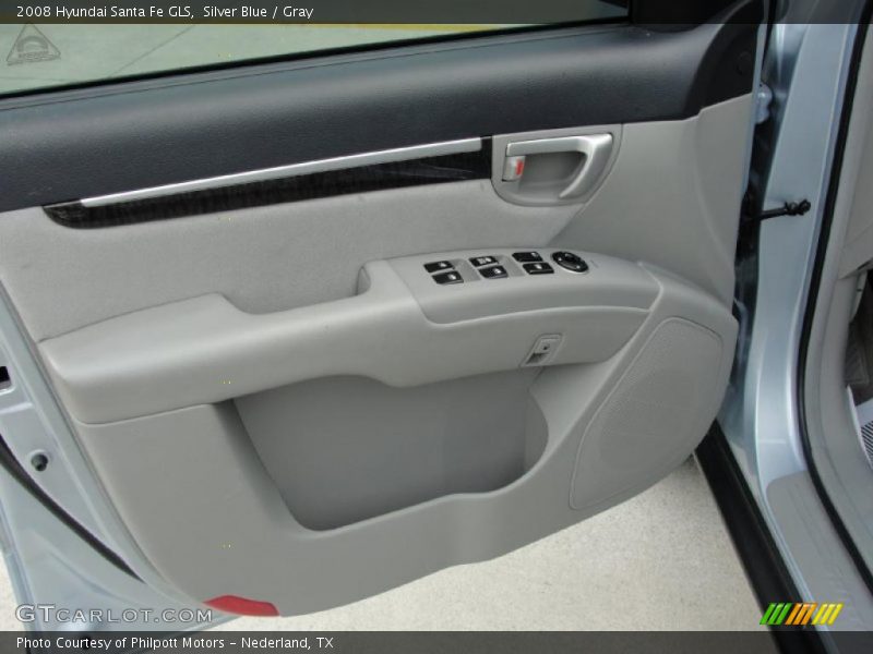 Silver Blue / Gray 2008 Hyundai Santa Fe GLS
