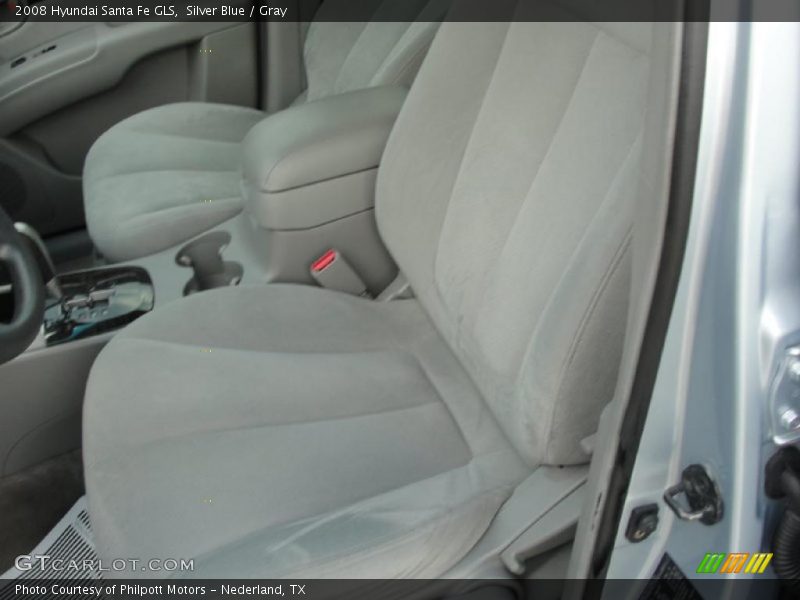 Silver Blue / Gray 2008 Hyundai Santa Fe GLS