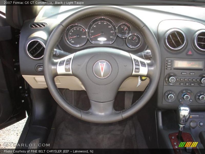 Black / Light Taupe 2007 Pontiac G6 GT Convertible