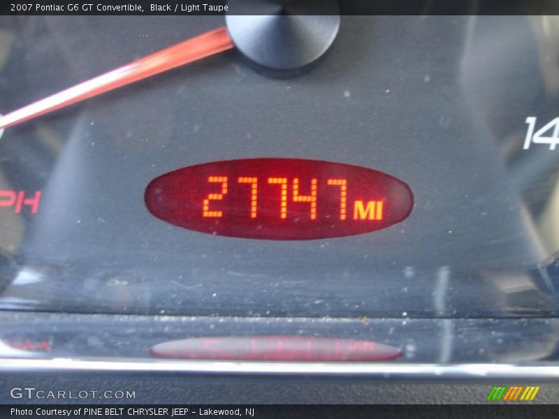 Black / Light Taupe 2007 Pontiac G6 GT Convertible