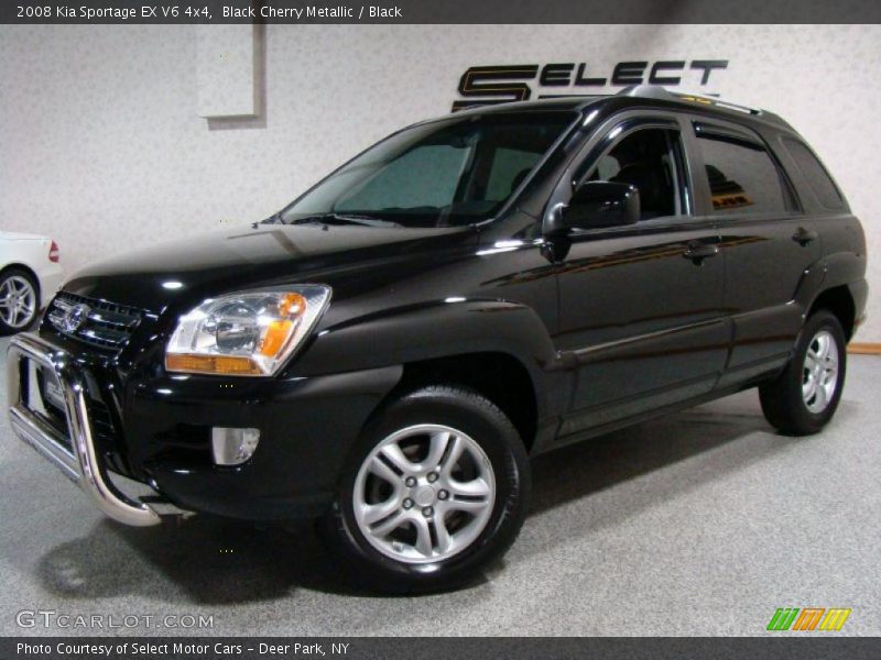 Black Cherry Metallic / Black 2008 Kia Sportage EX V6 4x4
