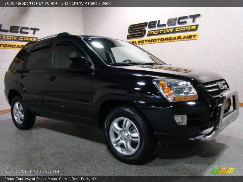Black Cherry Metallic / Black 2008 Kia Sportage EX V6 4x4