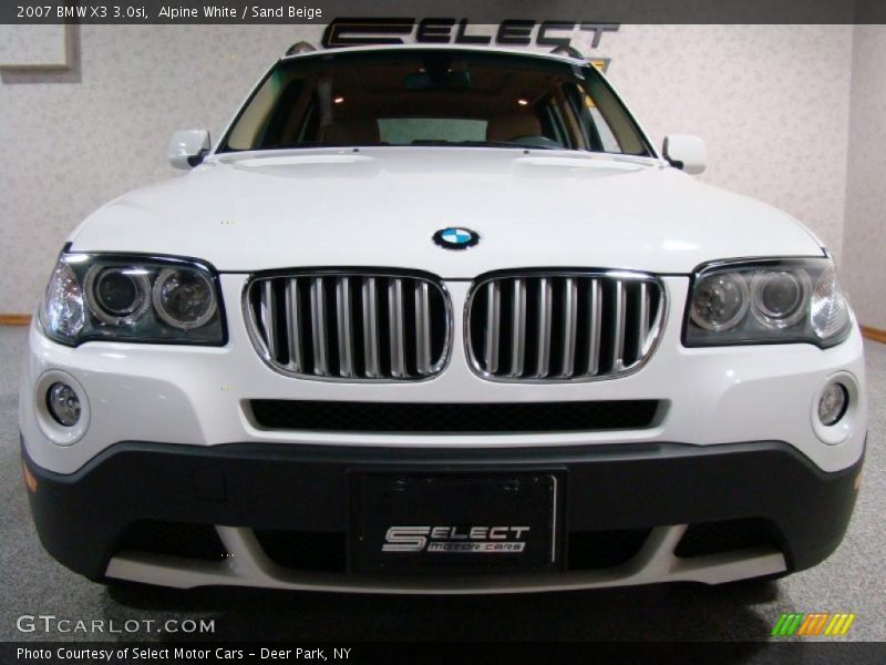 Alpine White / Sand Beige 2007 BMW X3 3.0si