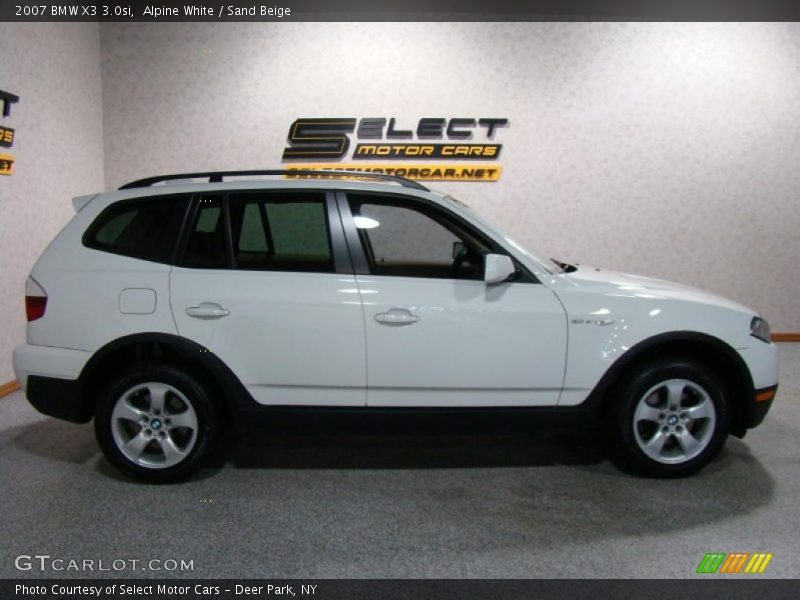 Alpine White / Sand Beige 2007 BMW X3 3.0si