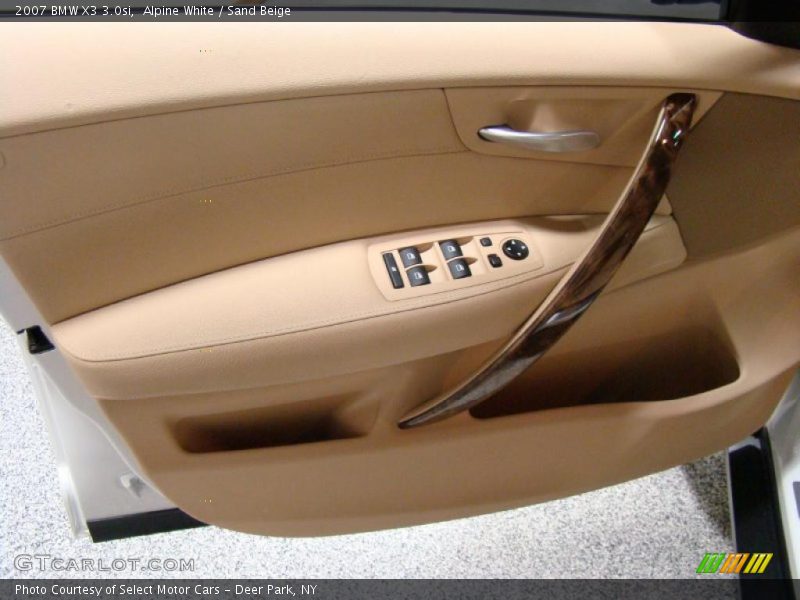 Alpine White / Sand Beige 2007 BMW X3 3.0si