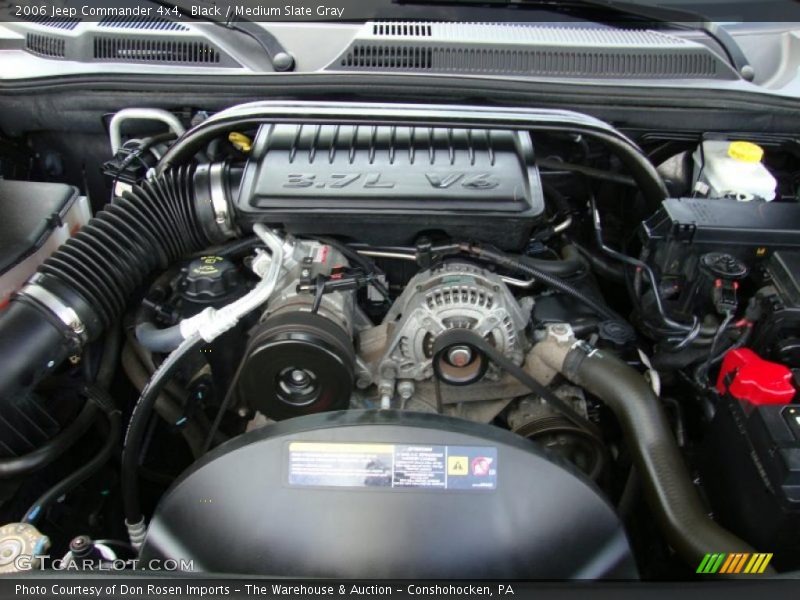 Black / Medium Slate Gray 2006 Jeep Commander 4x4