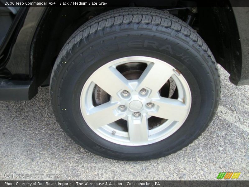 Black / Medium Slate Gray 2006 Jeep Commander 4x4