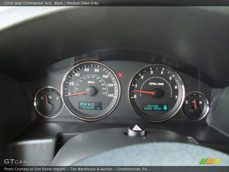 Black / Medium Slate Gray 2006 Jeep Commander 4x4