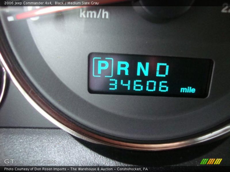 Black / Medium Slate Gray 2006 Jeep Commander 4x4