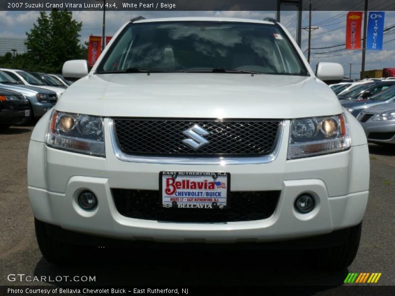 White Pearl / Beige 2007 Suzuki Grand Vitara Luxury 4x4