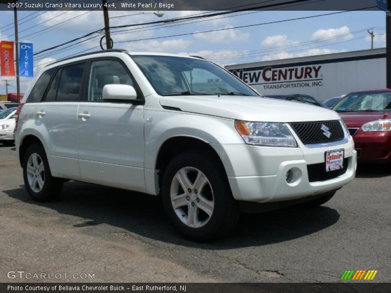 White Pearl / Beige 2007 Suzuki Grand Vitara Luxury 4x4