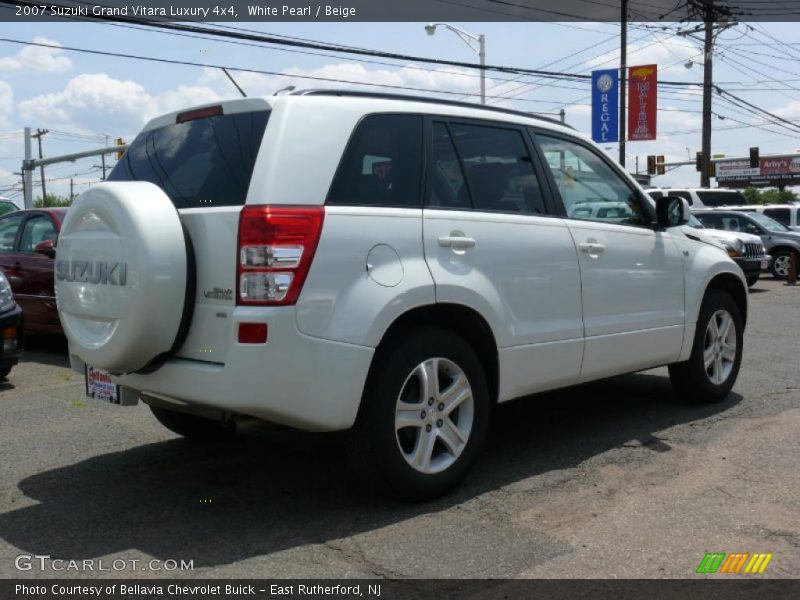 White Pearl / Beige 2007 Suzuki Grand Vitara Luxury 4x4
