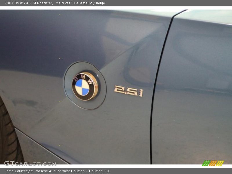 Maldives Blue Metallic / Beige 2004 BMW Z4 2.5i Roadster