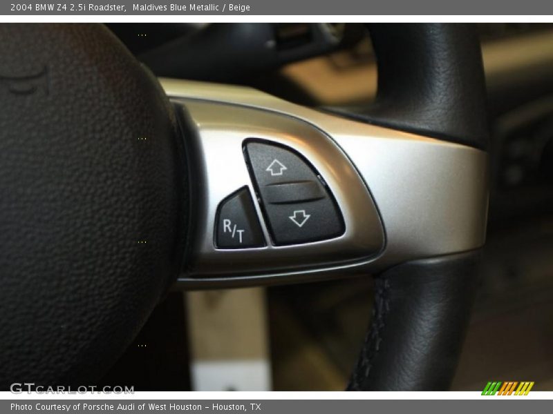 Maldives Blue Metallic / Beige 2004 BMW Z4 2.5i Roadster