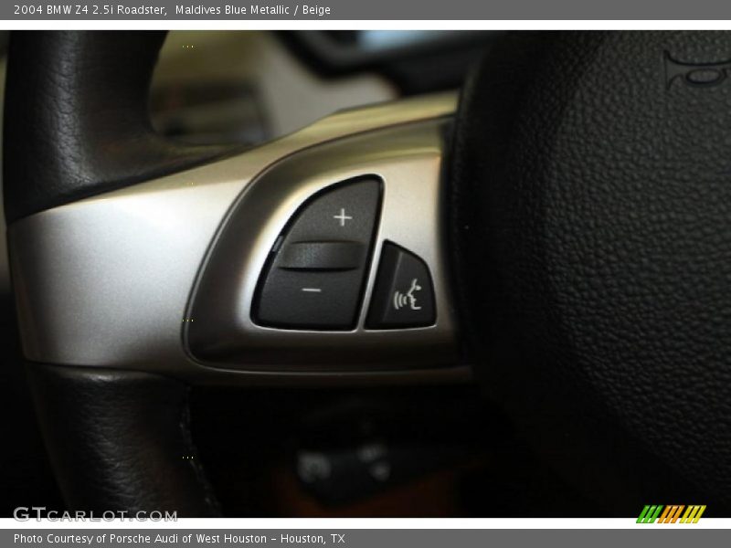 Maldives Blue Metallic / Beige 2004 BMW Z4 2.5i Roadster