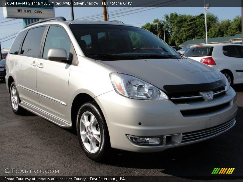 Silver Shadow Pearl / Stone Gray 2004 Toyota Sienna XLE Limited AWD