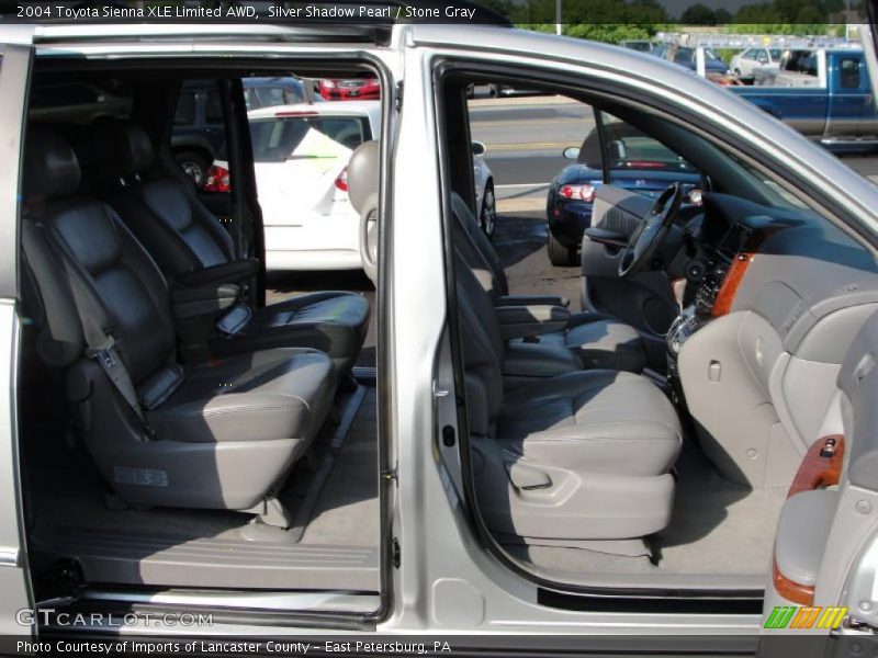 Silver Shadow Pearl / Stone Gray 2004 Toyota Sienna XLE Limited AWD