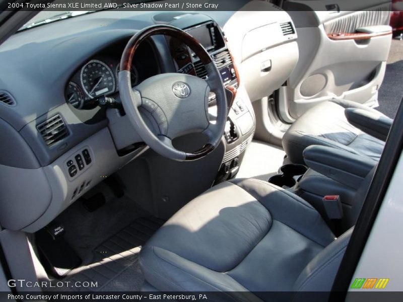Silver Shadow Pearl / Stone Gray 2004 Toyota Sienna XLE Limited AWD